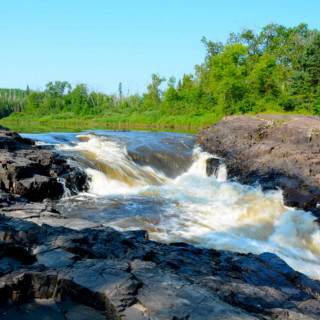 Middle and lower falls pigeon river