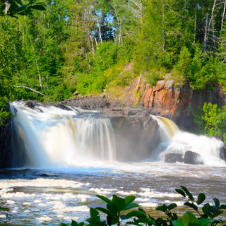 middle and lower falls