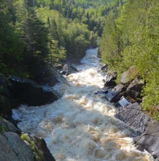 upper poplar river waterfalls