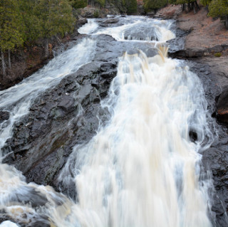 cross river waterfall